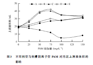 聚丙烯酰胺PAM投加量對污泥沉降的影響